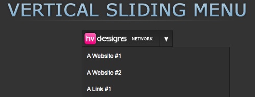 Sliding jQuery Menu